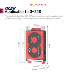 Fabricant <span class=keywords><strong>Daly</strong></span> <span class=keywords><strong>BMS</strong></span> de type K pour batteries Li-ion Lifepo4 3S 4S 12V 7S 8S 24V <span class=keywords><strong>13S</strong></span> 14S 16S 48V 60V 20S 24S 72V 40A 60A 100A <span class=keywords><strong>BMS</strong></span> - Product Image 2