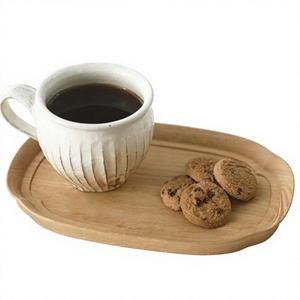 Bandeja de Madera Hecha a Mano Personalizada para Servir, Bandeja Decorativa de Madera Natural para Desayuno, Café, Té, Comida, Bebidas, Aperitivos, Restaurante - Product Image 3