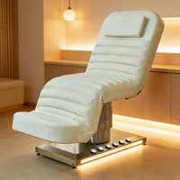 Mobilier de salon de beauté, fauteuil de soin du visage, lit de soin des cils électrique avec moteurs