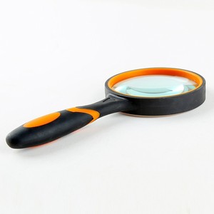Handheld Magnifier 60mm Rubber Handle Reading Repair Use Without Light RoHS Compliant - Product Image 2