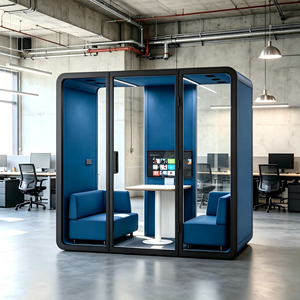 Cabine Acoustique Insonorisée Mobile pour Bureau Privé, Poste de Travail Silencieux pour <span class=keywords><strong>Domicile</strong></span> et Télétravail - Product Image 1