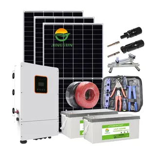 Jingsun Complete Set Zonnepaneel Power Systeem 8kw 10kw 15kw 20kw Zonne-Energie Residentiële Hybride Off Grid Zonnestelsel