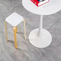 Chaise de bar et tabouret de salle à manger en plastique acrylique creux de forme rectangulaire, design moderne, nouveau mobilier pour la maison