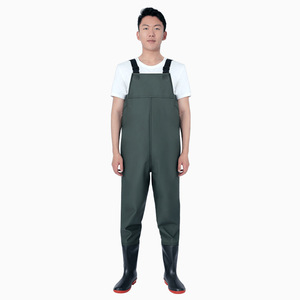 Cuissardes <span class=keywords><strong>de</strong></span> pêche en PVC imperméables avec bottes intégrées pour adultes, hommes et femmes, pour la <span class=keywords><strong>chasse</strong></span> en extérieur - Product Image 4