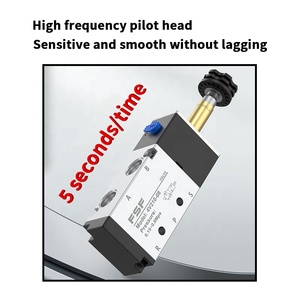 Van điện từ khí nén 1/4 inch 5 cách 2 vị trí khí nén điều khiển không khí Van điện từ 4v110 4v210-08 DC12V/24V/ - Product Image 5