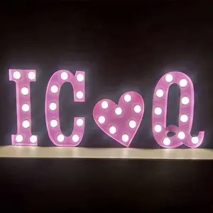 Custom 4ft LOVE Illuminated Sign Giant Love Letters Marquee Led Light Up Letter For Indoor Wedding Signs