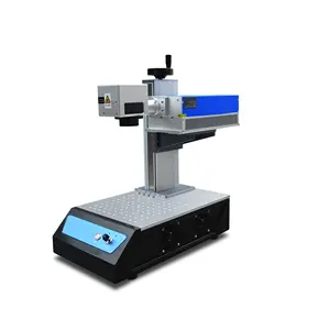 China Mini Small Size 3w 5w 10w UV Laser Marking Machine for Engraving On Glass Wood Plastic With Air Cooling