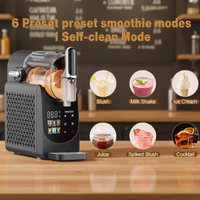 Máquina Slushie con Pantalla Táctil de 1.8L, Temporizador de 24 Horas, Refrigeración, Limpieza Automática, Máquina para Hacer Bebidas Congeladas, 7 Programas Preestablecidos, Máquina para Hacer Helados