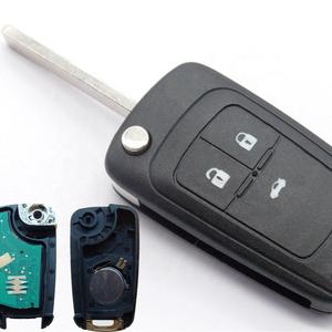 Pour <span class=keywords><strong>Chevrolet</strong></span> <span class=keywords><strong>Cruze</strong></span> Aveo 3 boutons 433MHz télécommande porte-clés avec transpondeur ID46 lame HU100 - Product Image 2