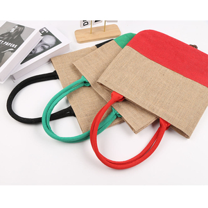 Bolsas de Yute Natural al por Mayor, Bolsas de Yute Personalizadas de China con Asa y Correa para el Hombro - Product Image 2