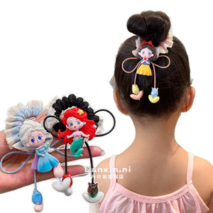 Barrettes à cheveux de princesse de dessins animés préférées des enfants, mignonnes, pour <span class=keywords><strong>chignon</strong></span>, <span class=keywords><strong>avec</strong></span> nœud et emballage personnalisé en carton - Product Image 5