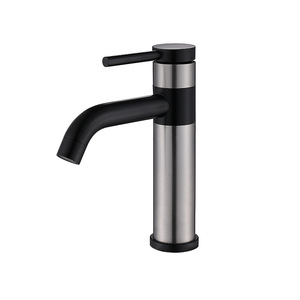 Stainless Steel Single Hole Basin Faucet With Rotating Spout Modern Design <b>Deck</b> Mounted Single Handle Hot And Cold Water - Product Image 1