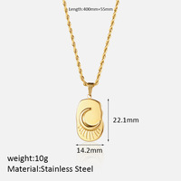 Jerwellry Accessoire pour Femmes Personnalisé Personnalisé En Acier Inoxydable Gravable Nom Lettre Collier avec Pendentif Chaînes Type