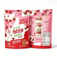 Pilules de collagène de lactosérum de bovins nourris à l'herbe OEM Berry Cream Smoothie, protéines tout-en-un pour une meilleure densité osseuse