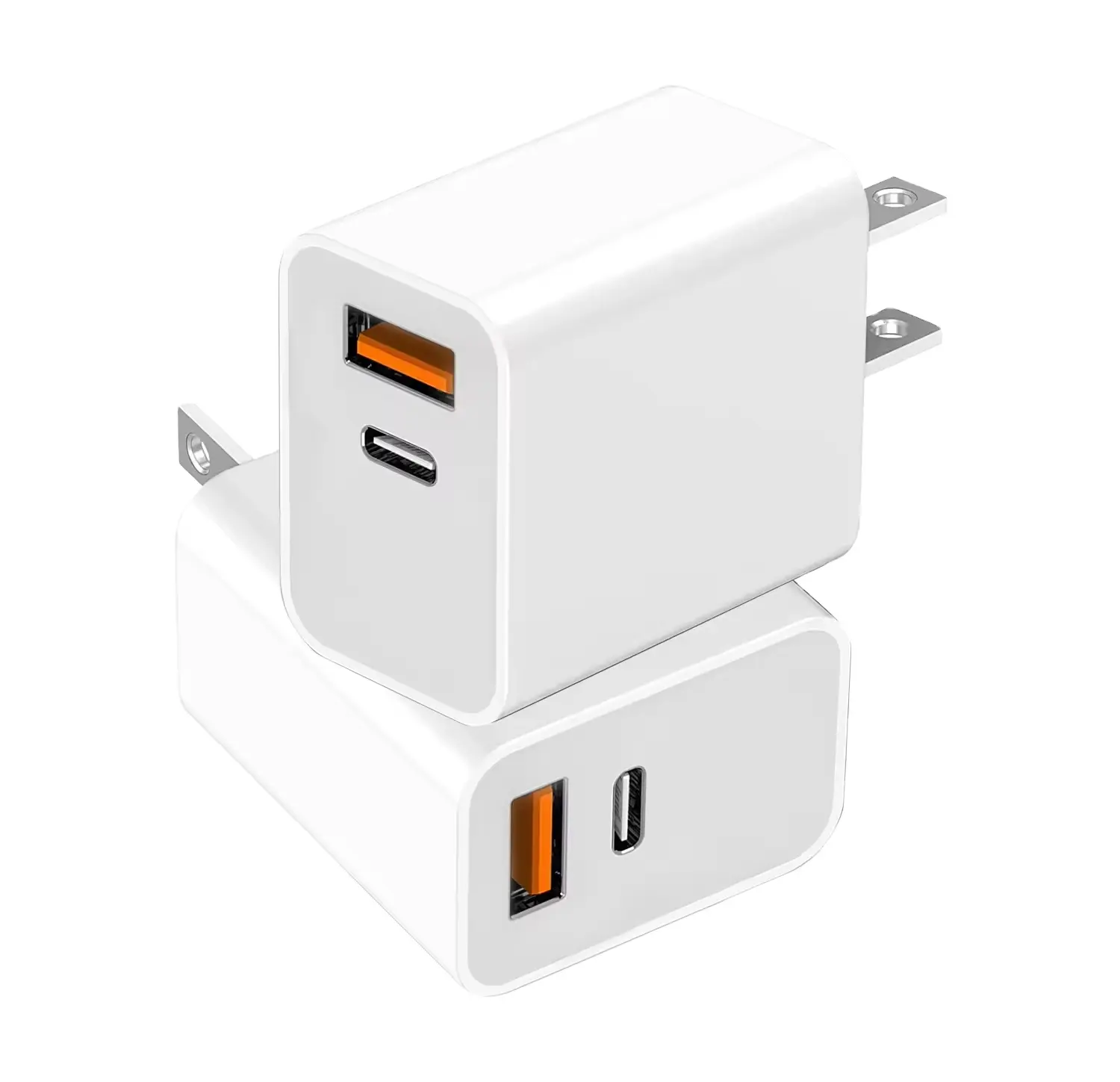 20W Usb Oplader A + C Type C Power Adapter Muur Oplader USB-C Oplader Blok Voor Mobiele Telefoons