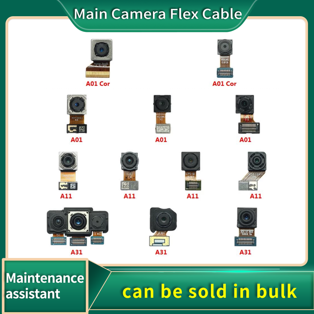 Front Main Camera For Samsung Galaxy A01 Core A11 A31 A315 A115 Frontal Selfie Facing Front Camera Flex Cable Replacement Parts