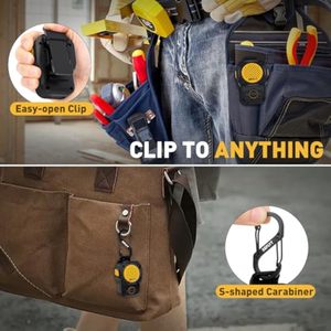 Haut-parleur Bluetooth à clipser, étanche IPX7, autonomie de 10 heures, micro intégré, ultra-léger et portable, pour la course à pied, la randonnée, le travail, les activités de plein air (Jaune) - Product Image 5