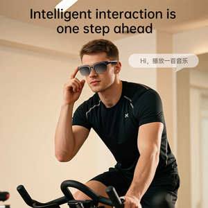 XG89 Smart Glasses On-Ear Stereo <b>Wireless</b> Headset LED Indicator <b>Mic</b> Noise Reduction Sunglasses for Driving Cycling Sports - Product Image 5