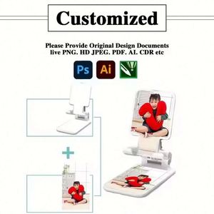 New Custom Logo Desk Promotion Portable Cell Foldable Business Gift Wholesale Phone <b>Holder</b> Stand - Product Image 3