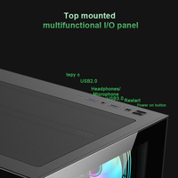 Boîtier PC Gaming ATX en Gros avec Support Carte Mère Arrière, Radiateur 360mm Haut et Bas, Verre Trempé pour DIY