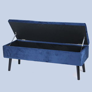 Tabouret avec repose-pieds en bois, meuble <span class=keywords><strong>de</strong></span> rangement en tissu, grand format, bon marché - Product Image 3