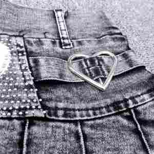 ชุดเสื้อผ้าเด็กผู้หญิงดีไซน์มืออาชีพ คอลเลคชั่นซัมเมอร์ 2022 ชุดยีนส์สำหรับเด็กผู้หญิง - Product Image 2