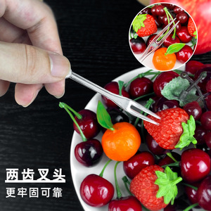 Fourchettes à fruits jetables en plastique PP en forme de cœur pour les fêtes, les desserts, les gâteaux, les collations, ustensiles de service, ensemble coloré - Product Image 4