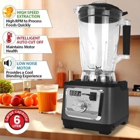 Licuadora Mezcladora de Alta Resistencia de 6 Litros para Cocina y Hotel, Licuadora de Alimentos de Velocidad Variable y Exprimidor, Máquina para Triturar