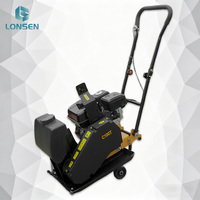 Compacteur à plaque autoporté Lonsen 6,5 CV C100T, force de vibration 20 kN, plaque 42*52 cm, moteur 80 kg
