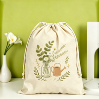 Sac de transport personnalisé en toile à cordon, grand format, motif dessin animé, avec poignée, léger, recyclable, pour l'organisation domestique et les cadeaux d'entreprise