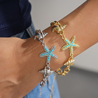 Bracelets de mode étoile de mer exagérés et minimalistes, en promotion, pour filles