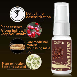Spray retardateur à base de plantes, extrait végétal, soin masculin, brume 20g, usage intime adulte - Product Image 1