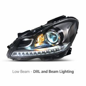 ไฟหน้า W204 ปี 2011-2014 พร้อมไฟ LED Daytime Running Light สำหรับ Mercedes-Benz C-Class จัดหาพิเศษสำหรับร้านซ่อม รับสั่งซื้อขายส่ง - Product Image 3