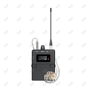 Système de monitoring intra-auriculaire stéréo sans fil monocanal AC-300UHF, alimenté par batterie/énergie solaire, pour chanteurs, groupes et performances live - Product Image 3