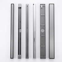 Drain de douche linéaire moderne en SUS304, insert de carrelage invisible, 300-1200mm, rectangulaire, personnalisable ODM OEM, pour salle de bain d'hôtel, appartement, salle de douche
