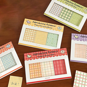 Bloc de Notas Adhesivas con Diseño Romántico, Hojas Sueltas, Regalo Escolar, Cuaderno de Mano, Papel Decorativo - Product Image 1