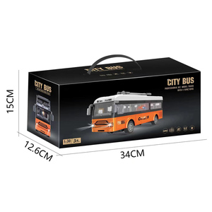 Jouet de voiture de Tour de ville radiocommandé 4CH pour enfants, Bus touristique modèle camion porte ouverte pour enfants, Bus <span class=keywords><strong>Rc</strong></span> télécommandé avec lumière, 1/30 - Product Image 4