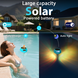 Luz LED RGB Sumergible IP68 para Piscina, Decoración Flotante, Termómetros para Piscina, Luz Inalámbrica - Product Image 1