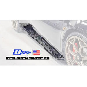Falda lateral de fibra de carbono seca para Lamborghini Huracan LP610 LP580 EVO Performante Tecnica - Product Image 1
