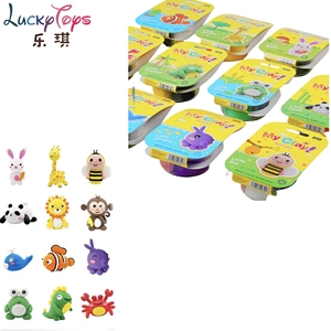 Mon ensemble de pâte à modeler ultra-légère sur le thème des animaux, 12 pièces, non toxique, éducatif, pour la création manuelle, jouets en pâte à modeler pour enfants - Product Image 3