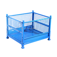 Cage de stockage d'entrepôt de vinasse en acier Conteneur en fer Palette de boîte en acier de fer résistant