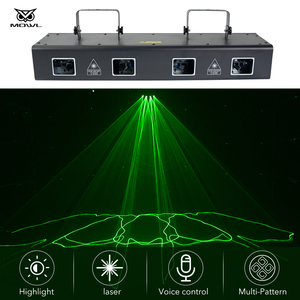 <span class=keywords><strong>ไฟ</strong></span>เลเซอร์ DMX <span class=keywords><strong>RGB</strong></span> 4หัวสำหรับเวทีดีเจบาร์ดิสโก้ - Product Image 2
