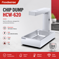 Hôtel commercial Buffet Puce Affichage Dump Chip Warmer Acier Inoxydable Alimentaire Chaleur Lumière Frites Affichage Réchauffeur
