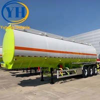 Camion-citerne à essence de haute qualité 45CBM de fabrication chinoise à vendre |   Semi-remorque citerne de transport de pétrole diesel à 3, 4 ou 5 essieux