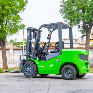 Chariot élévateur à quatre roues à énergie lithium écologique 3,5t, livraison gratuite avec système hydraulique complet - Product Image 2