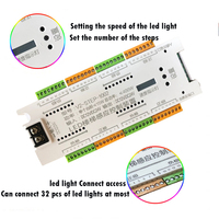 Sistema de Control de Iluminación Inteligente para Escaleras con 20 Tiras LED Automáticas, 400W DC12V-DC24V, Interruptor Manual