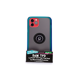 Custodia per telefono DAM TPU con finitura opaca e supporto ad anello per iPhone 12 Mini 5.4 pollici, protezione antiurto - Product Image 2