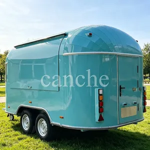 Chariot alimentaire mobile électrique personnalisé pour la vente de glaces, de café et de bagels, avec cuisine intégrée - Product Image 1