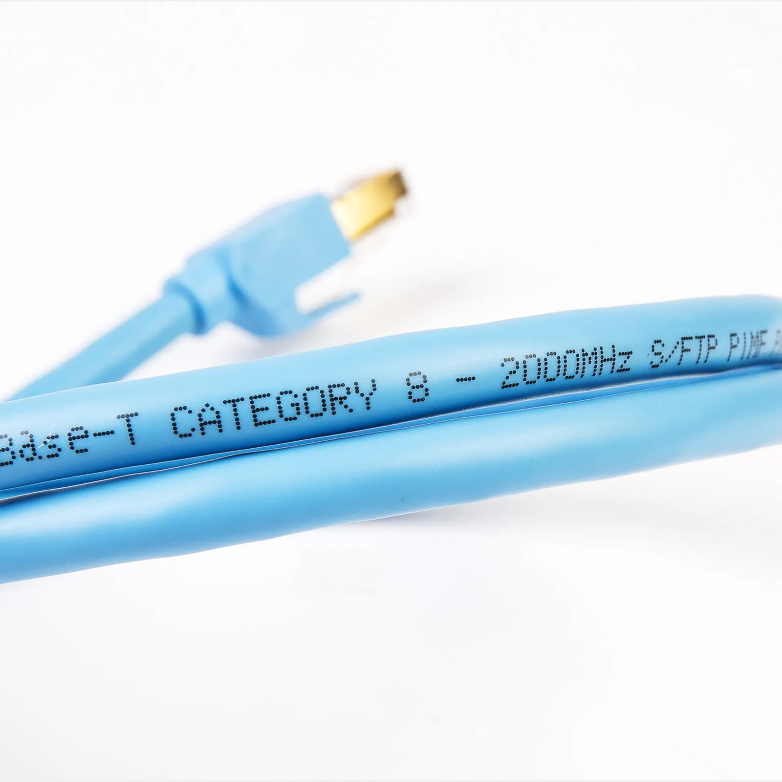 1m 2m 3m 5m Meter Double Shielded FTP SFTP Cat8 Lan Cable 24AWG Pure Copper Patch Cord ethernet Round Cable Cat8