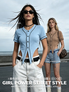 T-shirts décontractés pour femmes avec fermeture éclair, style <span class=keywords><strong>Lulu</strong></span> 2026, logo personnalisé, tendance - Product Image 3